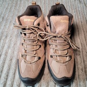 Northside Men's Boots Size 11.5 Suede Upper Hiking‎ Walking Tan Honey Waterproof